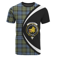 Campbell Faded Tartan Crest T-shirt - Circle Style