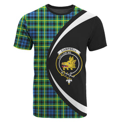 Campbell of Breadalbane Ancient Tartan Crest T-shirt - Circle Style