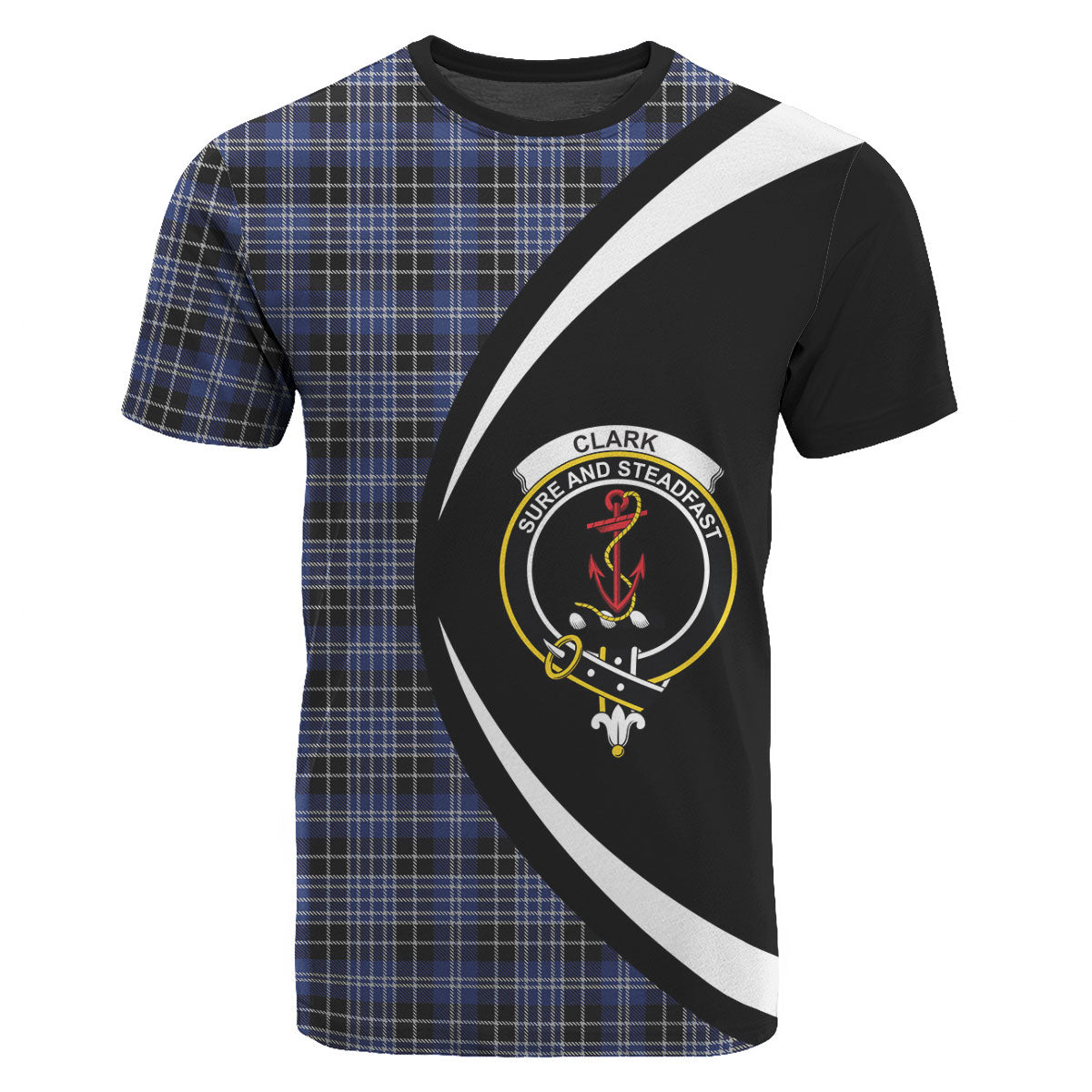 Clark Modern Tartan Crest T-shirt - Circle Style