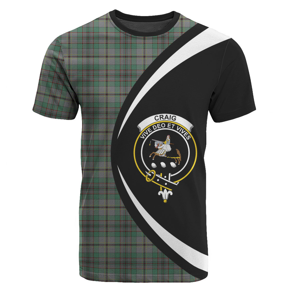 Craig Tartan Crest T-shirt - Circle Style