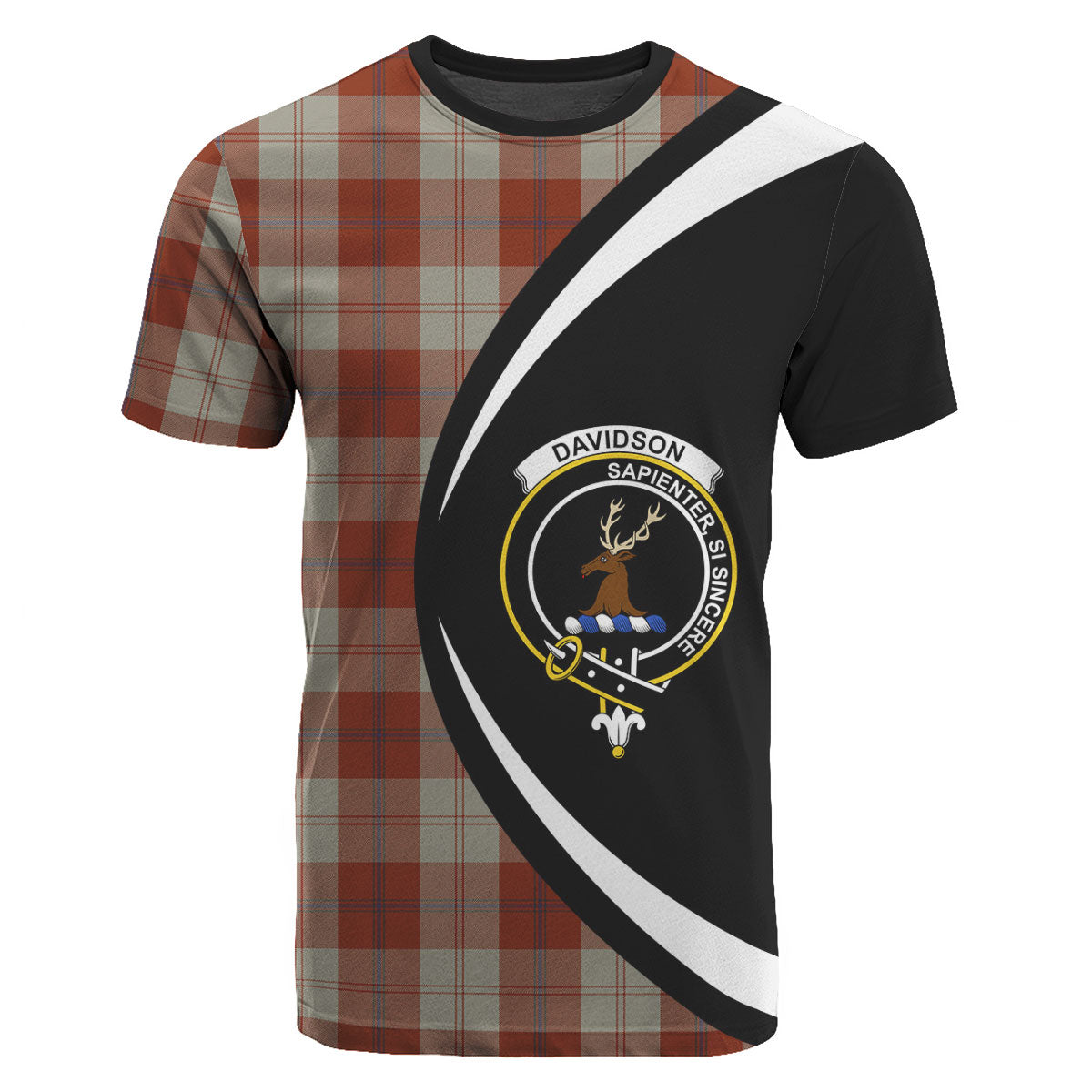 Davidson Dress Dancers Tartan Crest T-shirt - Circle Style