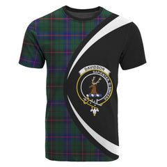 Davidson Modern Tartan Crest T-shirt - Circle Style