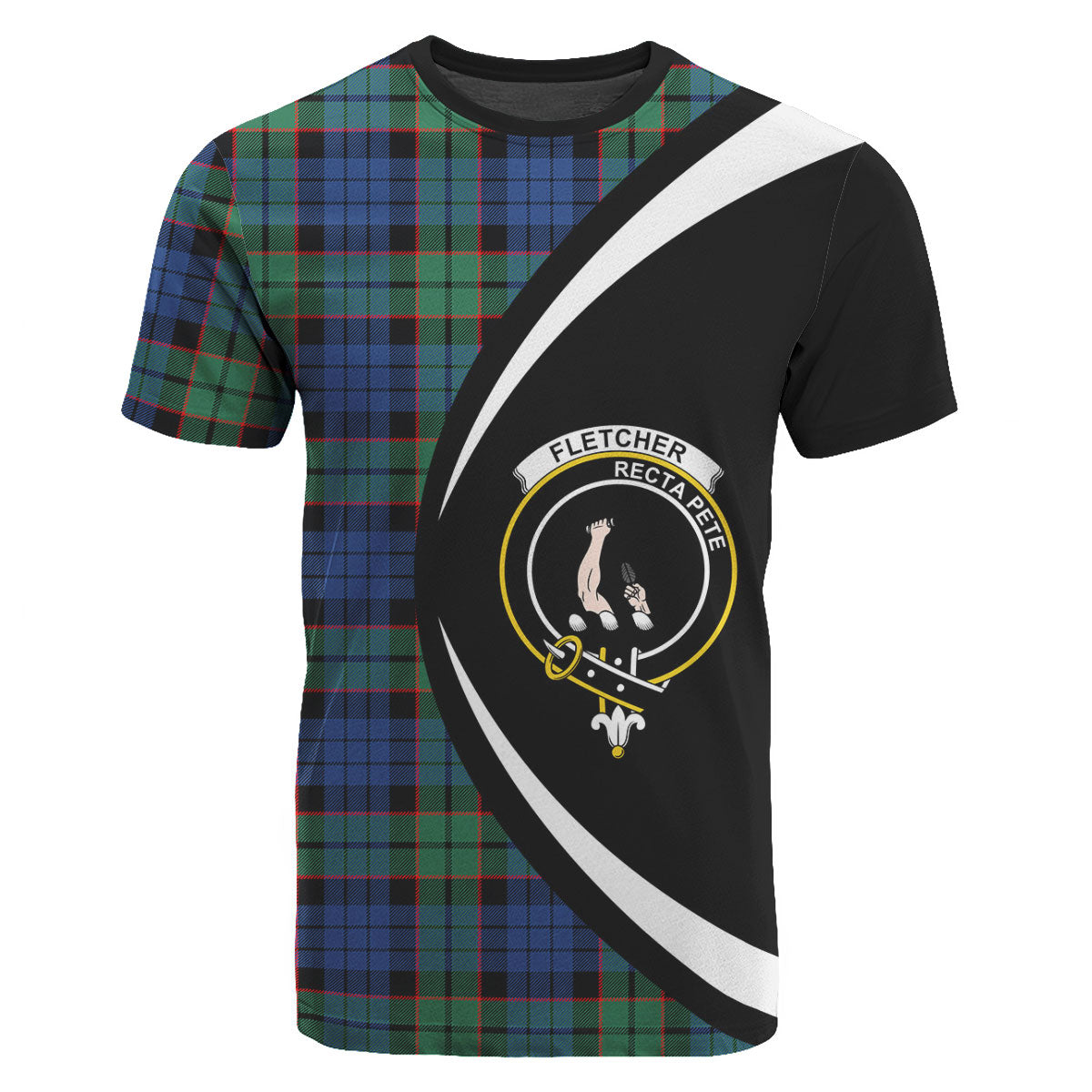 Fletcher Ancient Tartan Crest T-shirt - Circle Style