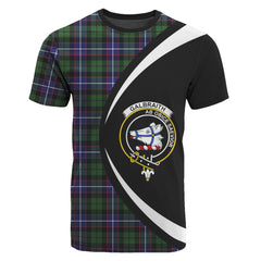 Galbraith Modern Tartan Crest T-shirt - Circle Style