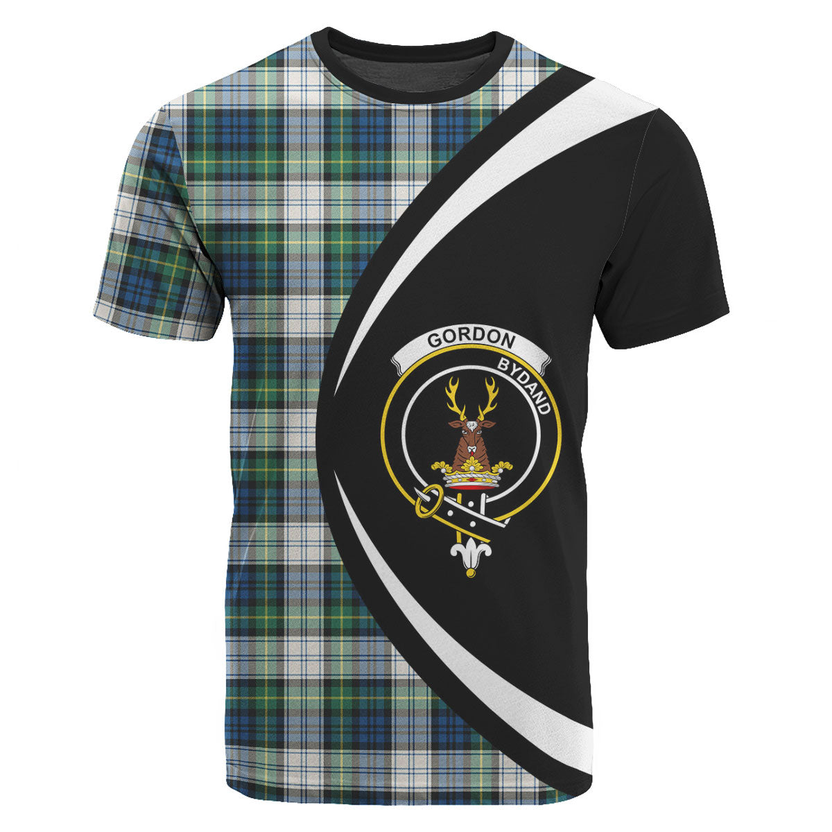 Gordon Dress Ancient Tartan Crest T-shirt - Circle Style