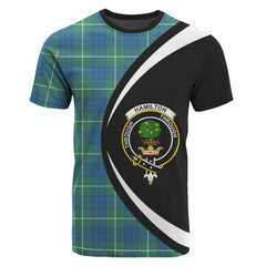 Hamilton Hunting Ancient Tartan Crest T-shirt - Circle Style