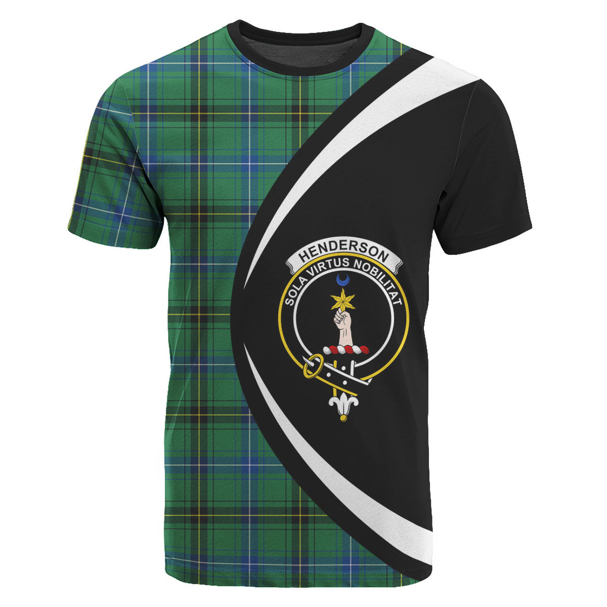 Henderson Ancient Tartan Crest T-shirt - Circle Style