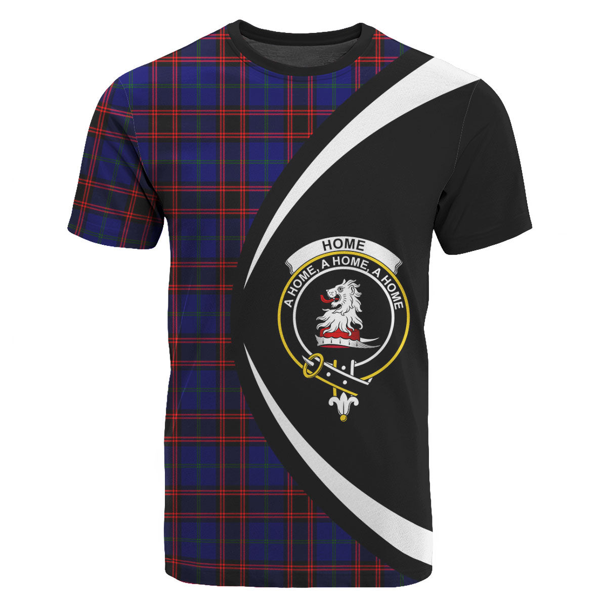 Home Modern Tartan Crest T-shirt - Circle Style