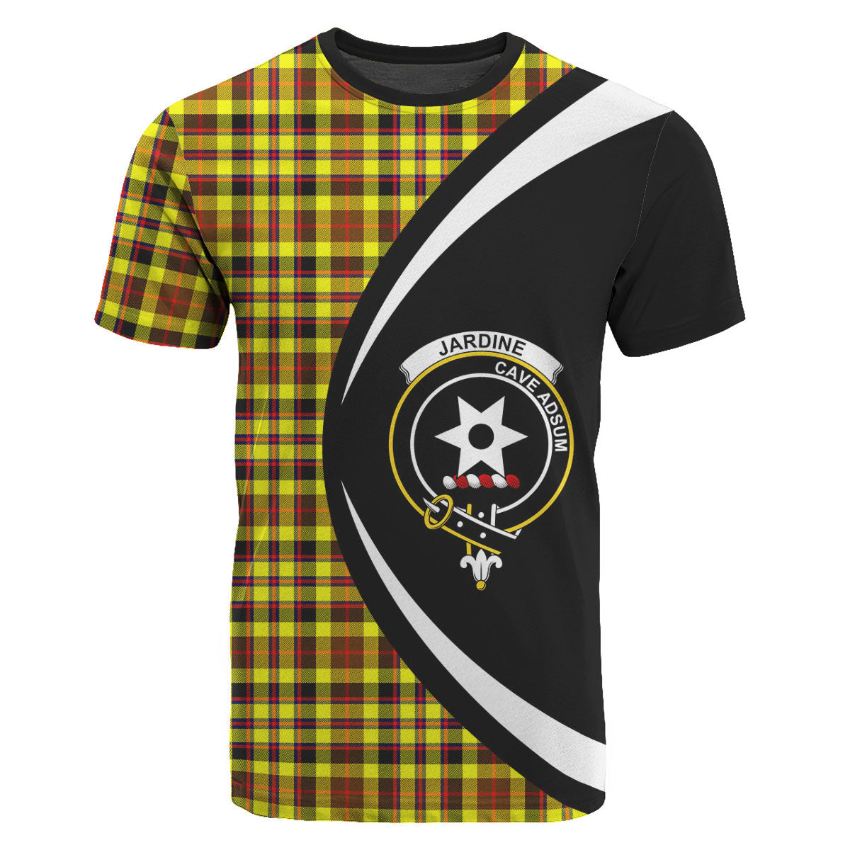 Jardine Tartan Crest T-shirt - Circle Style