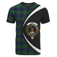 Keith Modern Tartan Crest T-shirt - Circle Style