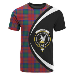 Lindsay Modern Tartan Crest T-shirt - Circle Style