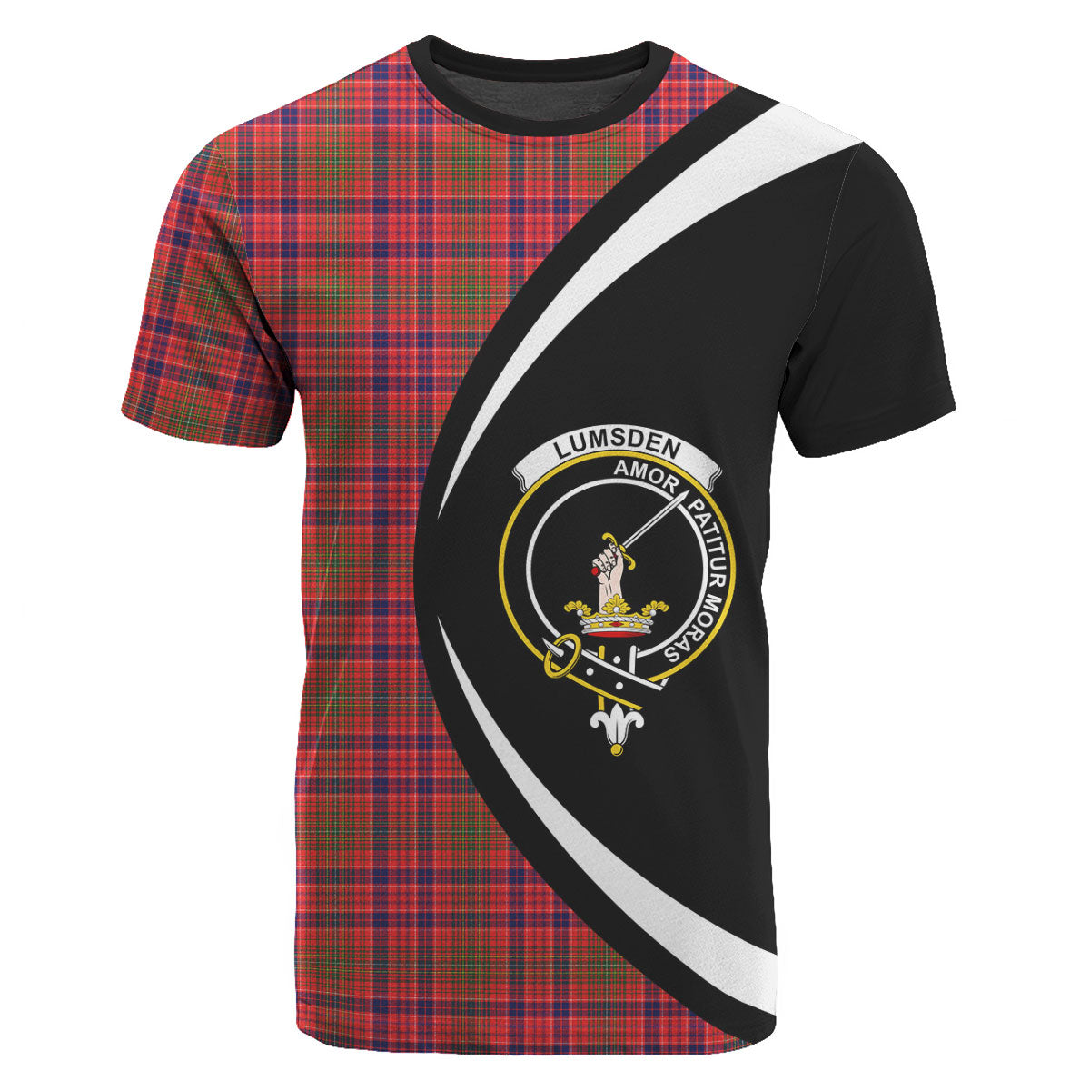 Lumsden Modern Tartan Crest T-shirt - Circle Style