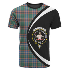 MacFarlane Hunting Ancient Tartan Crest T-shirt - Circle Style