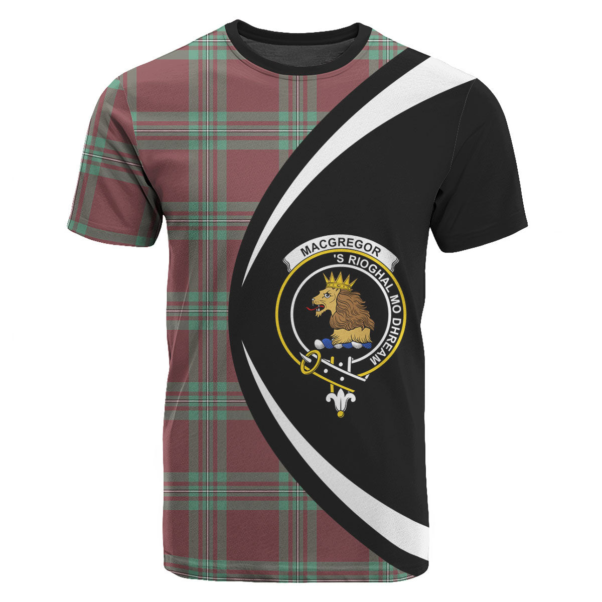 MacGregor Hunting Ancient Tartan Crest T-shirt - Circle Style