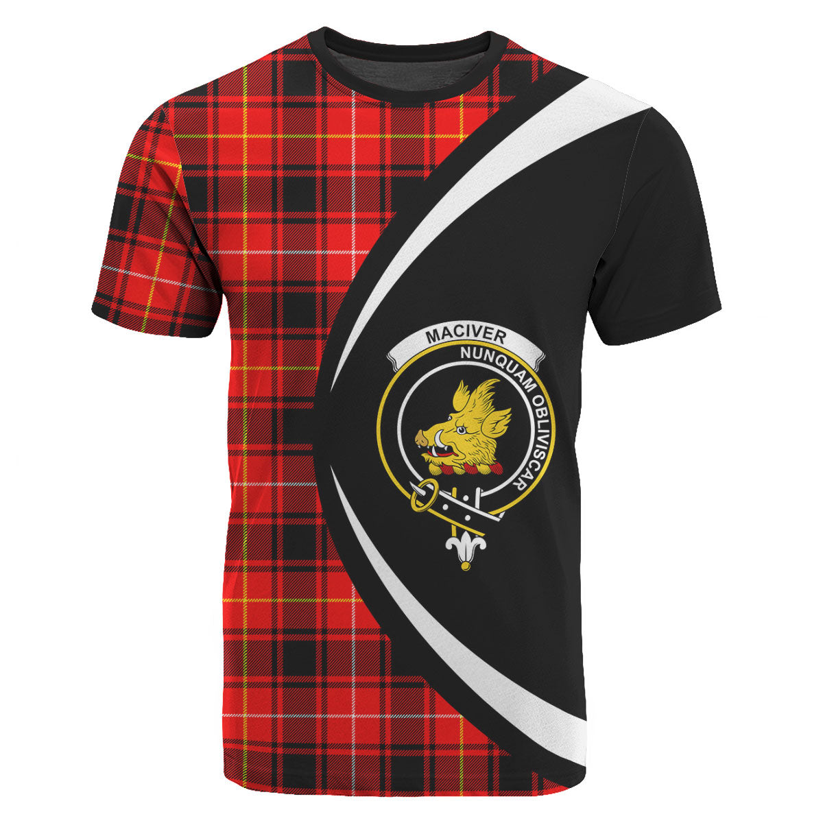 MacIver Modern Tartan Crest T-shirt - Circle Style