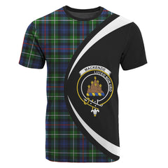 MacKenzie Modern Tartan Crest T-shirt - Circle Style