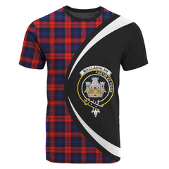 MacLachlan Modern Tartan Crest T-shirt - Circle Style