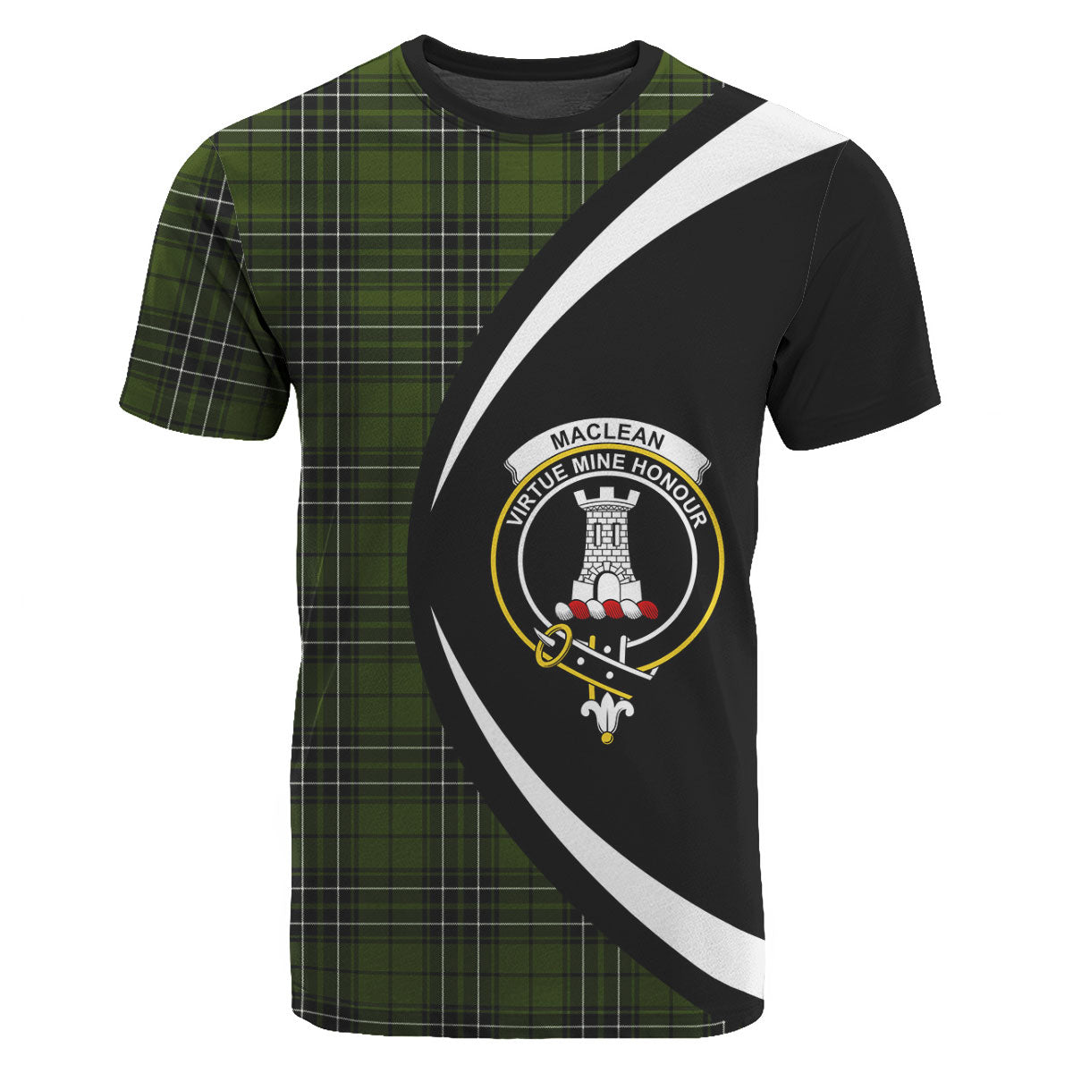 MacLean Hunting Tartan Crest T-shirt - Circle Style