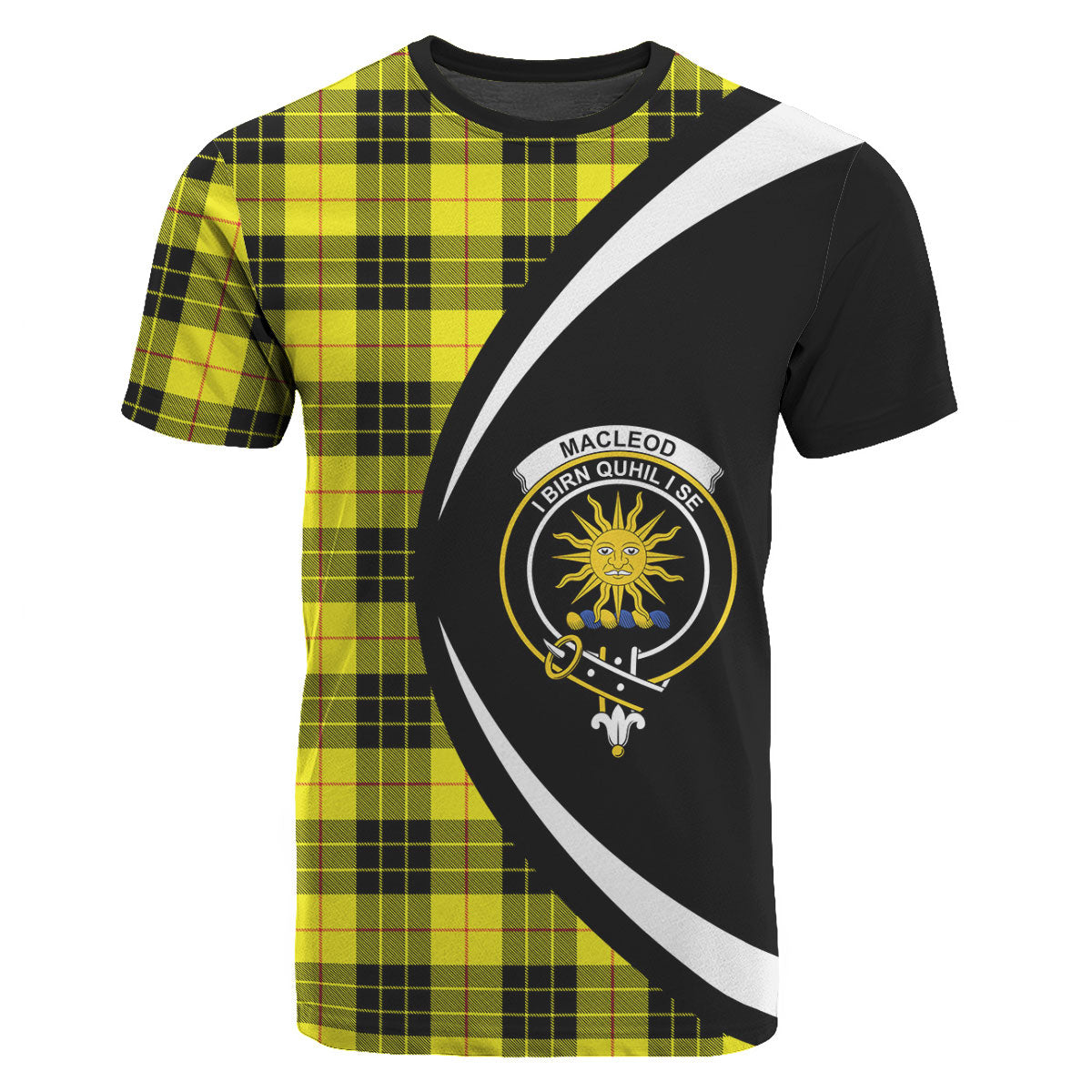 MacLeod of Lewis Modern Tartan Crest T-shirt - Circle Style