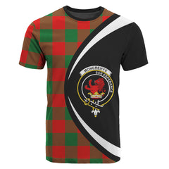 Moncreiffe (or Moncreiff) Tartan Crest T-shirt - Circle Style