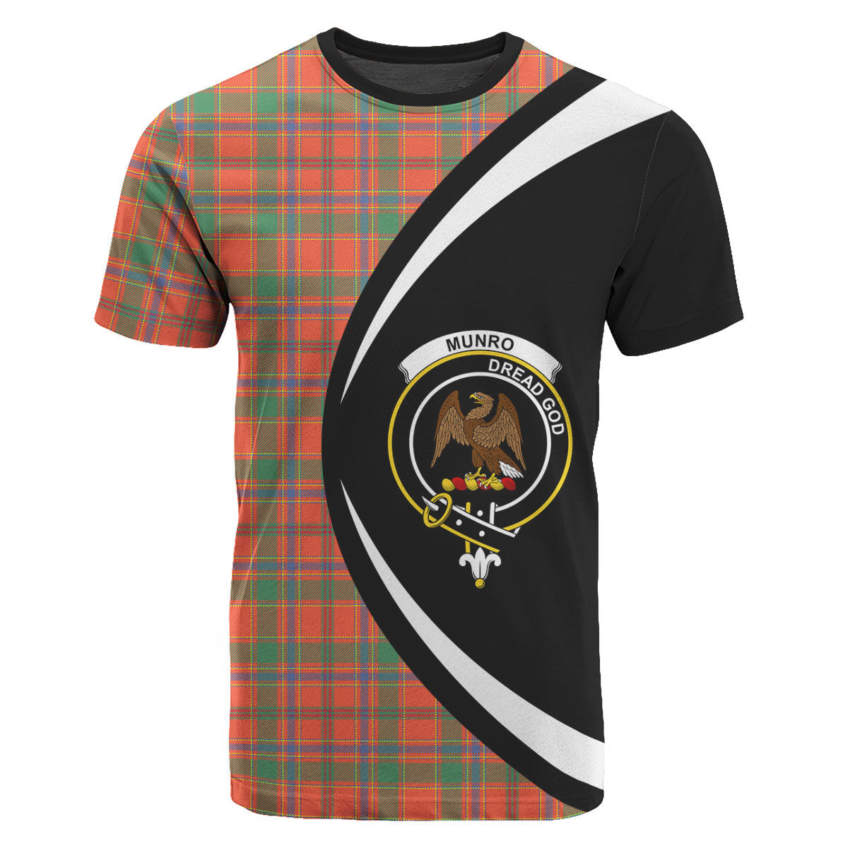 Munro Ancient Tartan Crest T-shirt - Circle Style