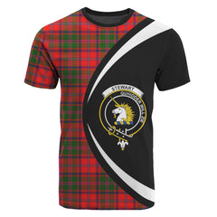 Stewart of Appin Modern Tartan Crest T-shirt - Circle Style