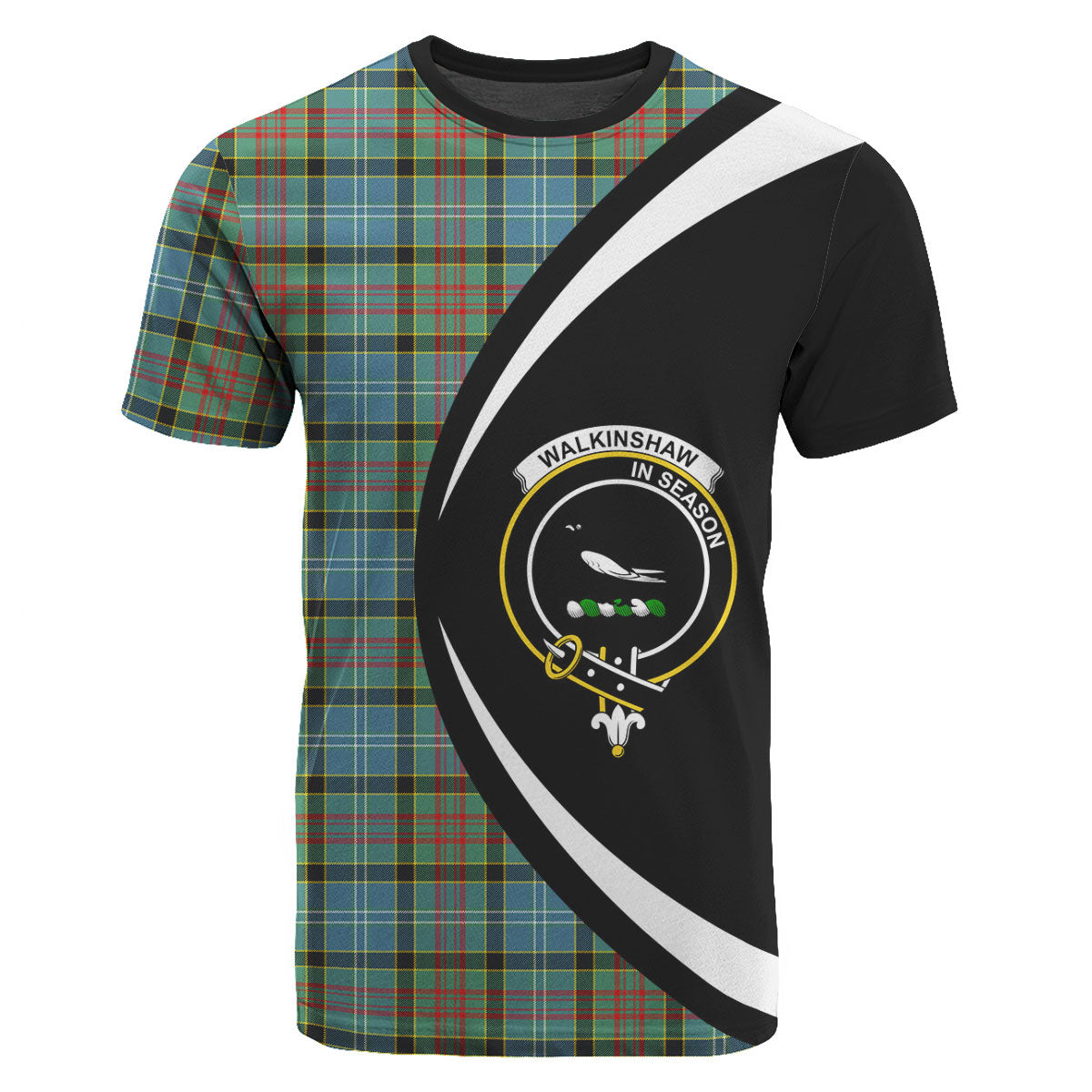 Walkinshaw Tartan Crest T-shirt - Circle Style