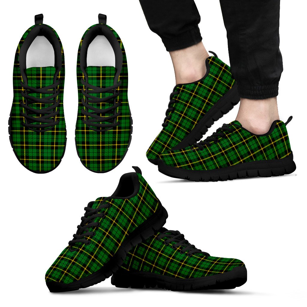 Wallace Hunting - Green Tartan Sneakers