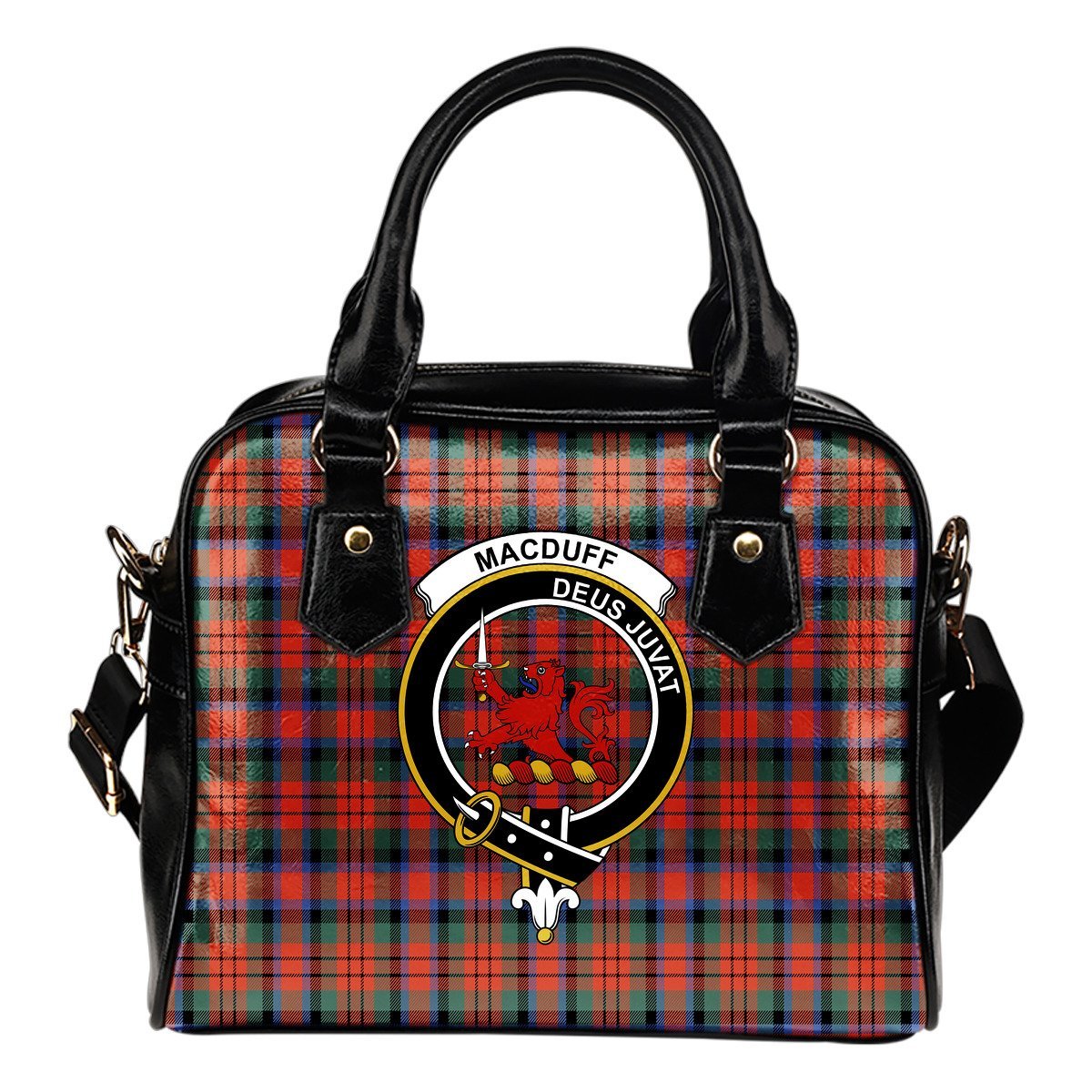 Macduff Ancient Tartan Crest Shoulder Handbag