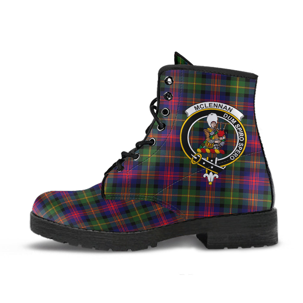 McLennan Tartan Crest Leather Boots - SP