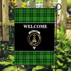 Galloway Tartan Crest Black Garden Flag