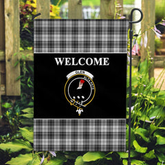 Glen Tartan Crest Black Garden Flag