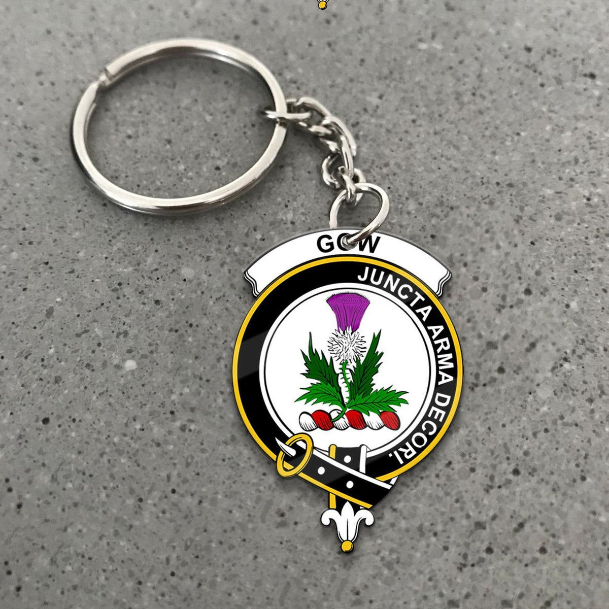 Gow (of Skeoch) Crest Keychain