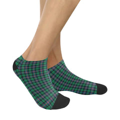 Urquhart Broad Red Ancient Tartan Ankle Socks