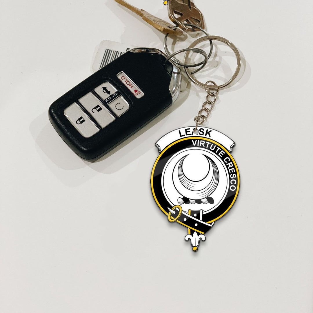 Leask Crest Keychain