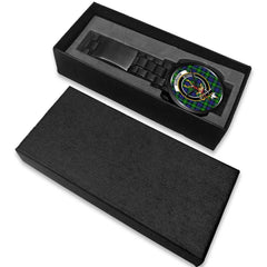 Gordon Modern Tartan Crest Watch