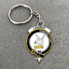 Lindsay Crest Keychain