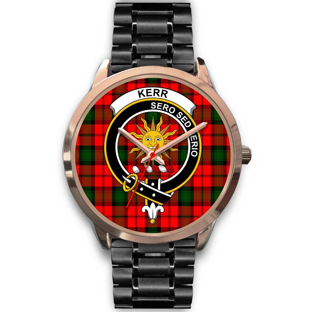 Kerr Modern Tartan Rose Gold Watch