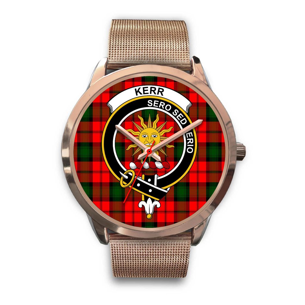 Kerr Modern Tartan Rose Gold Watch