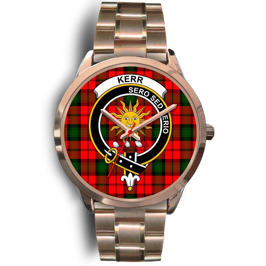 Kerr Modern Tartan Rose Gold Watch