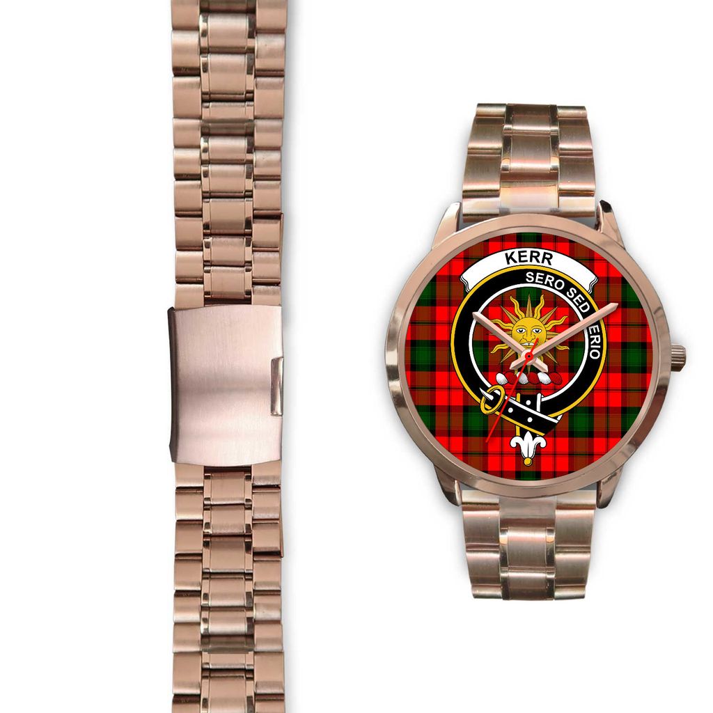 Kerr Modern Tartan Rose Gold Watch