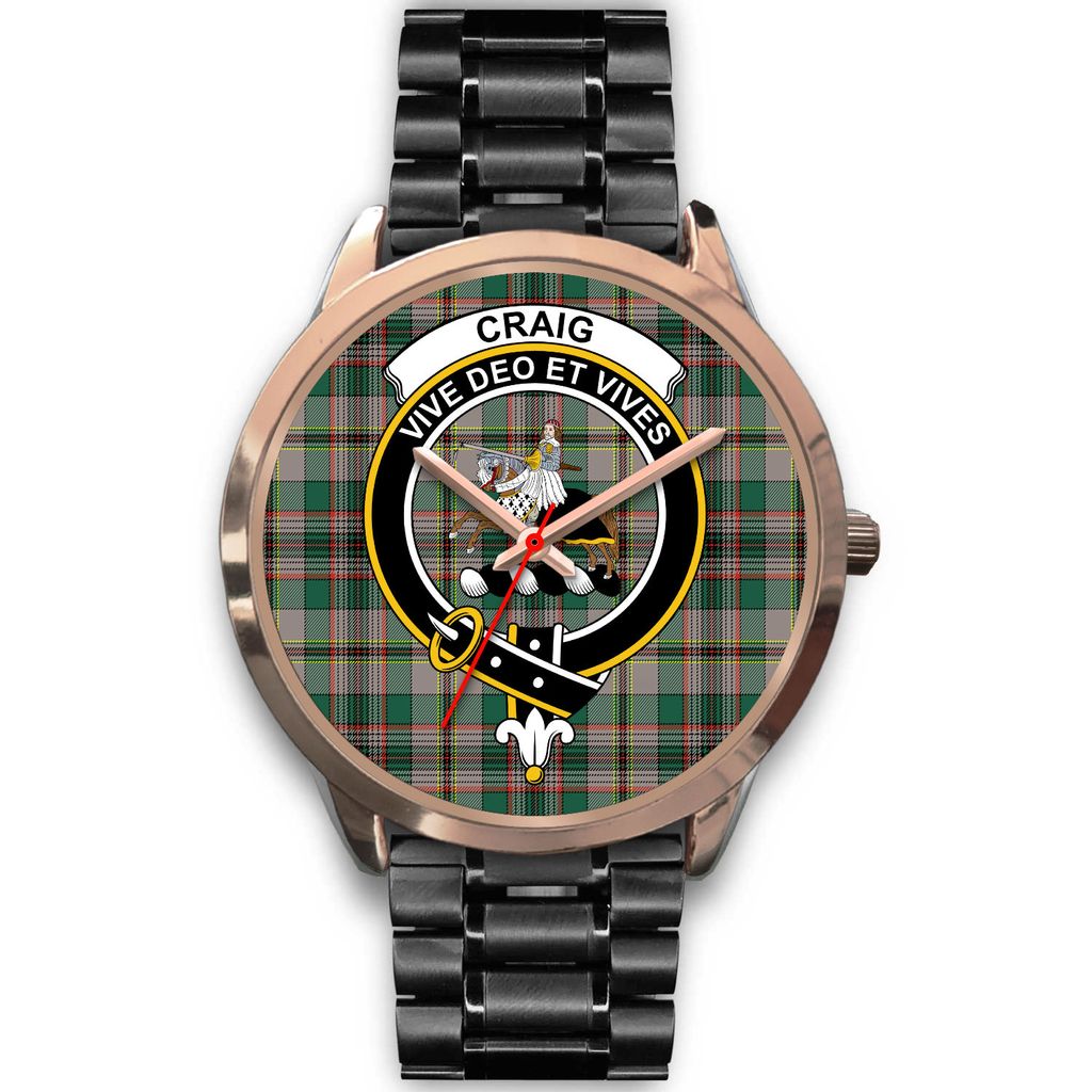 Craig Ancient Tartan CrestRose Gold Watch