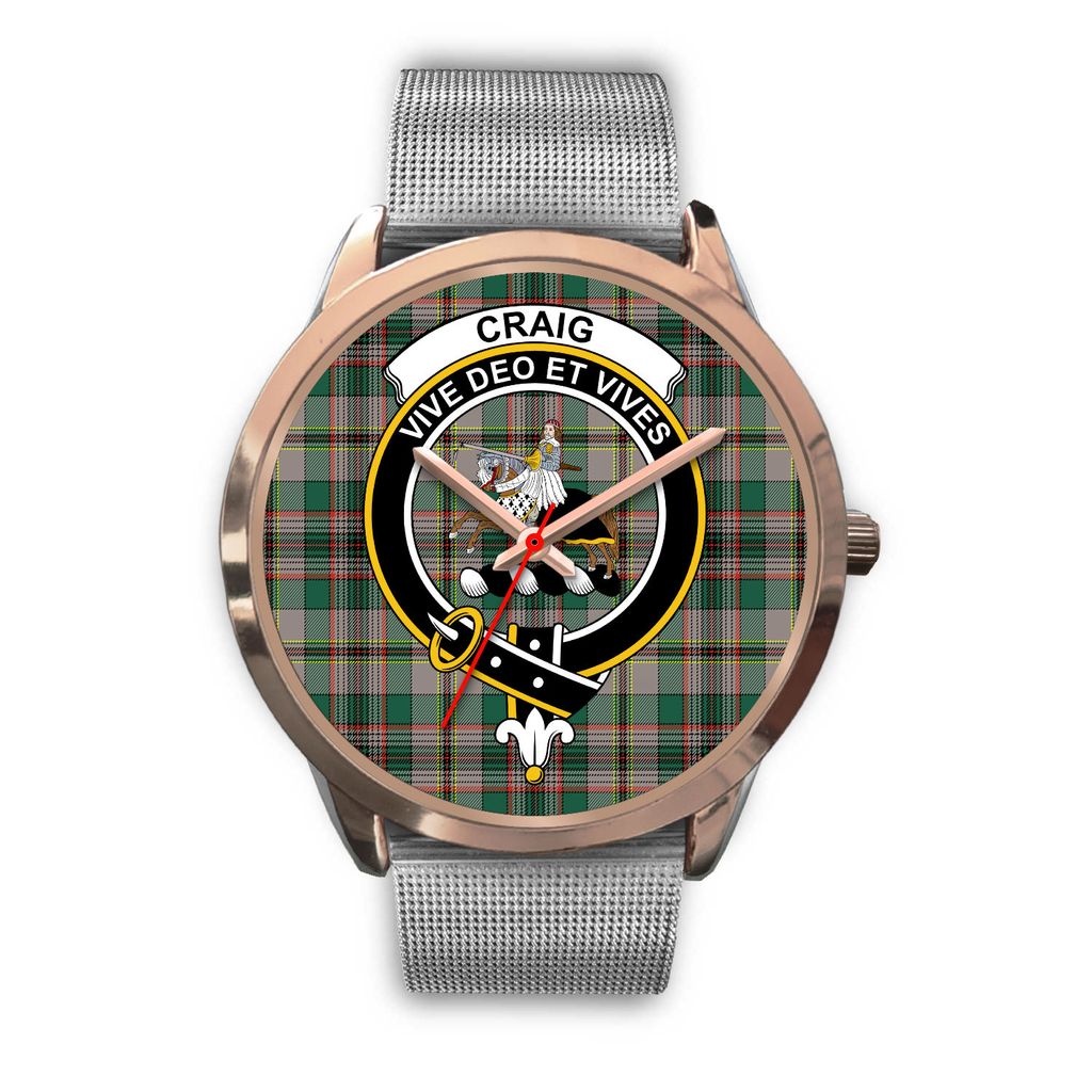 Craig Ancient Tartan CrestRose Gold Watch