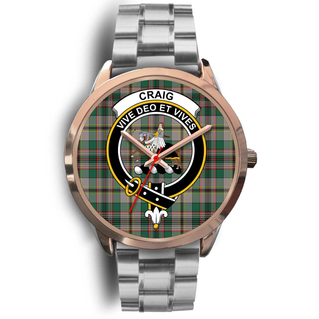 Craig Ancient Tartan CrestRose Gold Watch