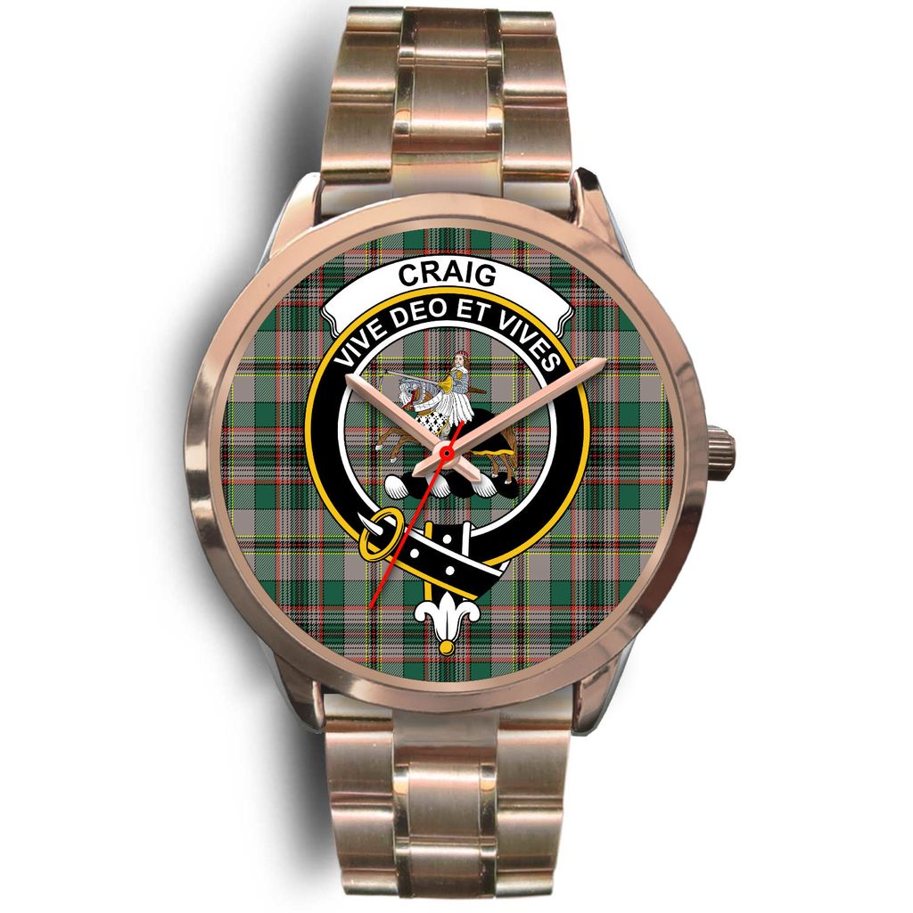 Craig Ancient Tartan CrestRose Gold Watch