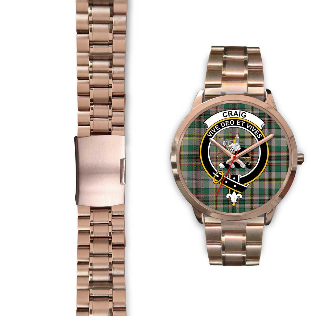 Craig Ancient Tartan CrestRose Gold Watch