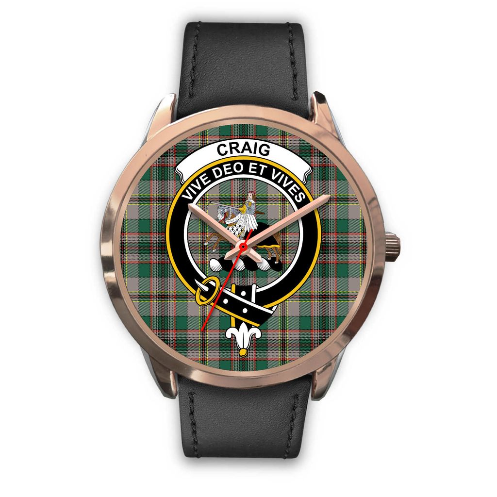 Craig Ancient Tartan CrestRose Gold Watch