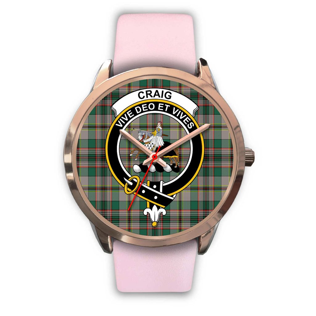 Craig Ancient Tartan CrestRose Gold Watch