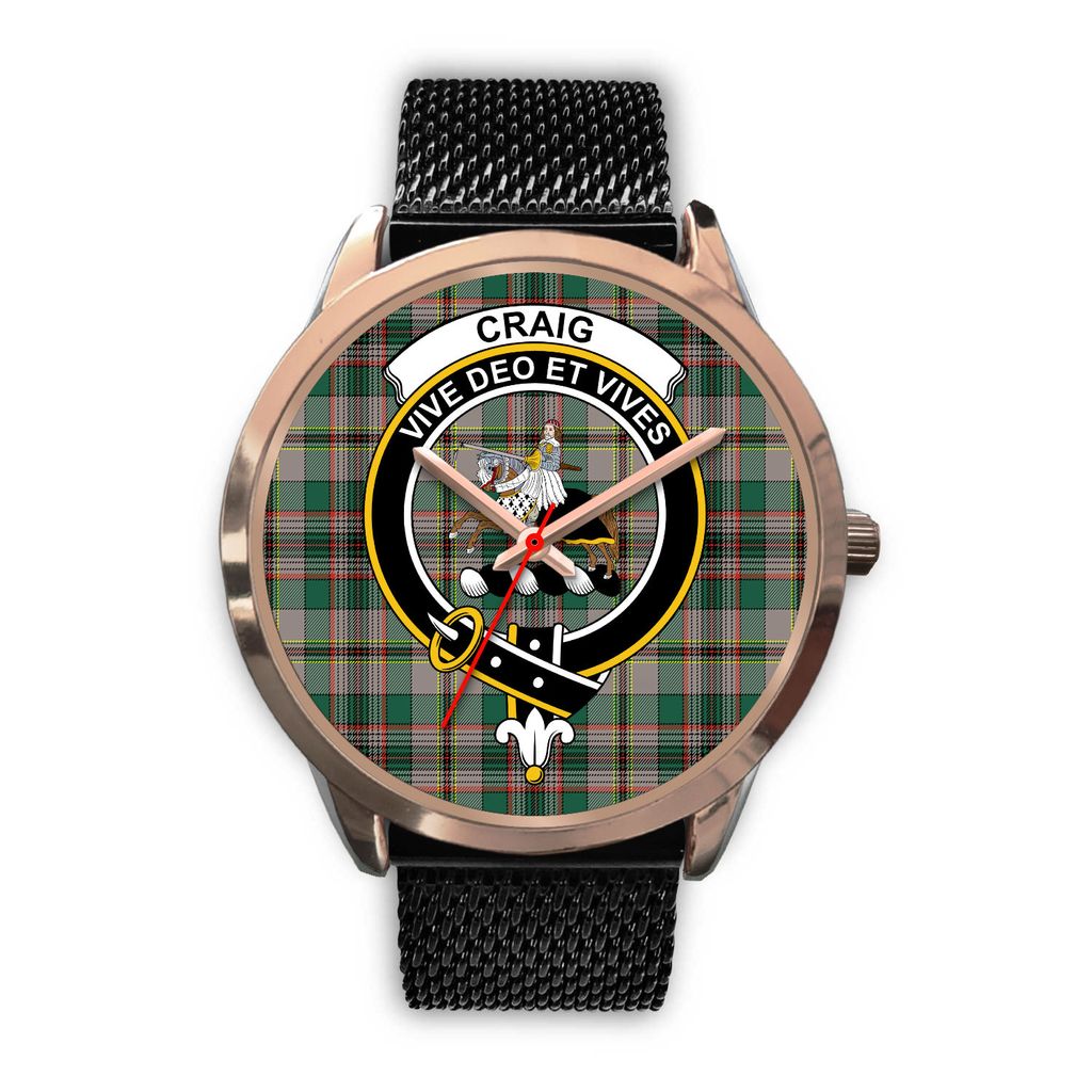 Craig Ancient Tartan CrestRose Gold Watch