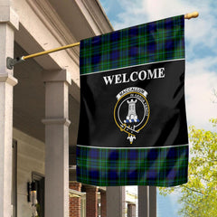 MacCallum Tartan Crest Black Garden Flag